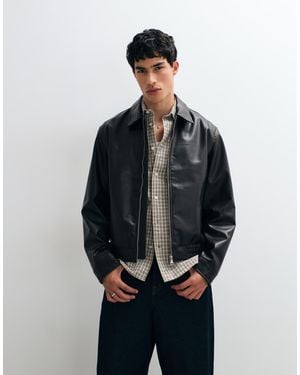 Jack & Jones Pu Leather Jacket - Blue