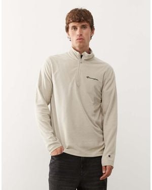 Champion Pile Con Zip Corta - Neutro