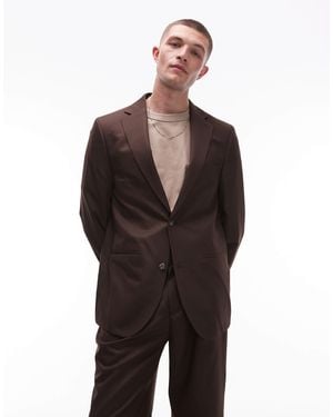 TOPMAN Relaxed Suit Jacket - Black