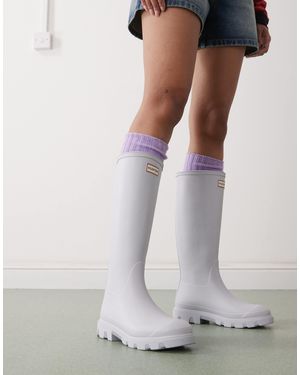 HUNTER Downpour - bottes en caoutchouc - bleu clair - Gris