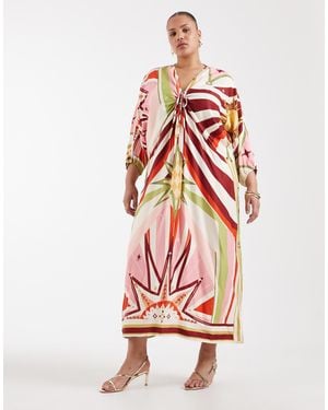 Never Fully Dressed Cirque Toria Batwing Midaxi Dress - Red