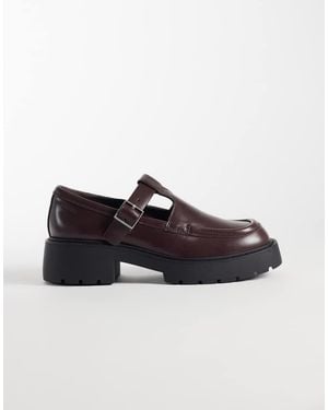 Calvin Klein Chunky Leather Loafers - Brown