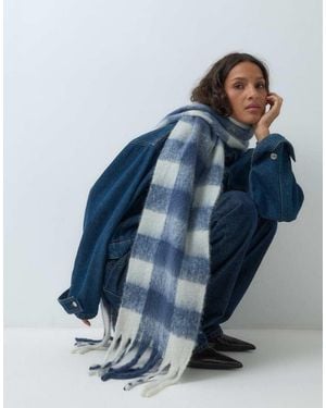Mango Teen Knitted Scarf - Blue