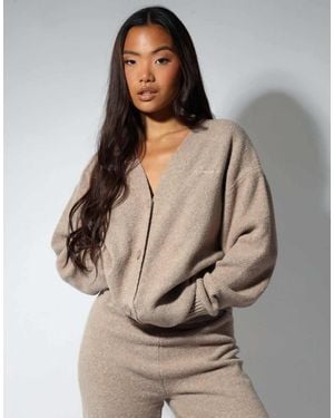 SIMMI Alma Soft Touch Oversized Cardigan - Grey