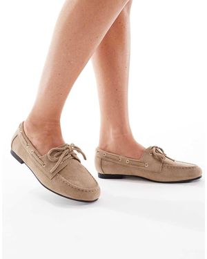 SEQWL Picnic Boat Shoes - White