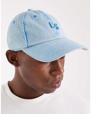 Levi's Cappellino Slavato Con Monogramma Del Logo - Blu