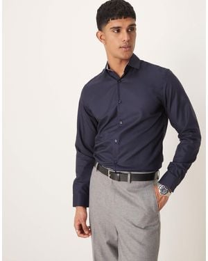 SELECTED Slim Fit Easy Iron Smart Shirt - Blue
