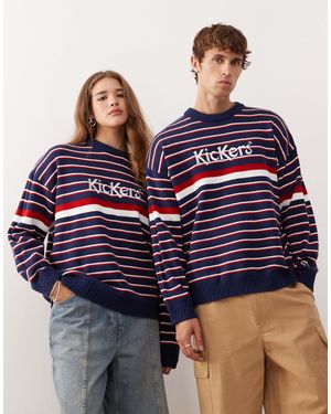 Kickers – gestreiftes sweatshirt - Blau