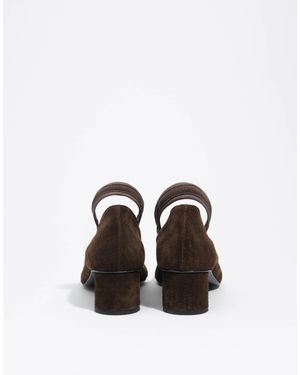 Bimba Y Lola Pumps aus wildleder mit tricot - Weiß