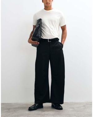 ASOS Tailored Barrel Trousers - Black