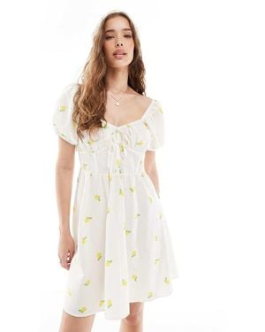 New Look New Look Milkmaid Mini Dress - White