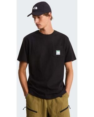 The North Face Mountain Logo Relaxed Graphic T-Shirt - Black