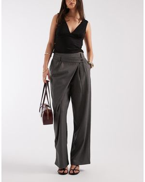 Motel Kanna Asymetric Waist Trouser - Black