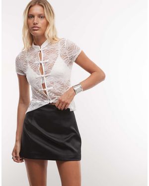 ASOS Minigonna Strutturata Nera - Nero