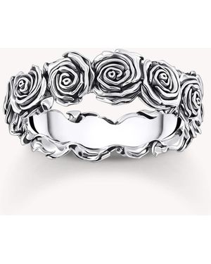 Thomas Sabo Midnight rose - bague à détail rose - Métallisé