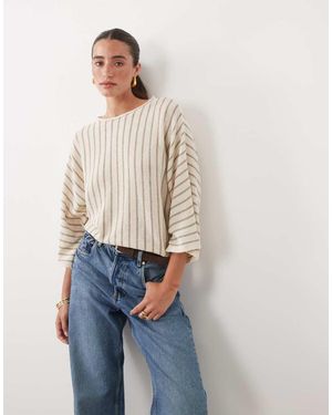 ASOS Maglione Lavorato A Maglia A Righe Verticali - Blu