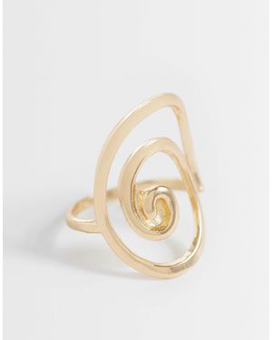 ASOS – farbener ring mit wirbeldesign - Weiß
