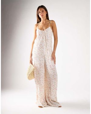 Glamorous Loose-Fit Jumpsuit - Natural