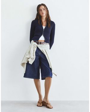 Pull&Bear – strickjacke - Blau