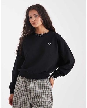 Fred Perry Tipped Sweatshirt - Black