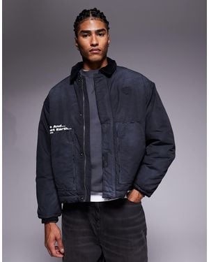 Aape By A Bathing Ape Aape By A Bathing Ape Boxy Workwear Trucker Jacket - Blue