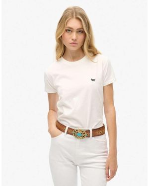 Superdry Western Woven Belt - White