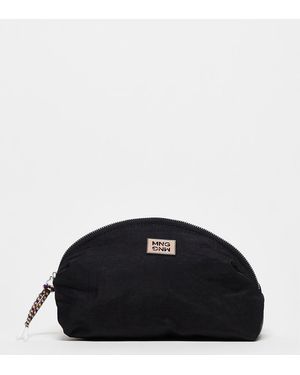 Mango Polyamid Badia Curved Cosmetic Bag - Black