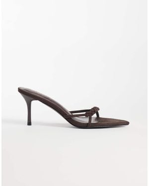 SIMMI Simmi London Jamala Braided Heeled Mules - Natural