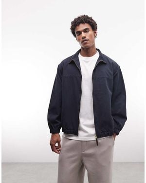 Gramicci Twill Zip Up Harrington Jacket - Blue