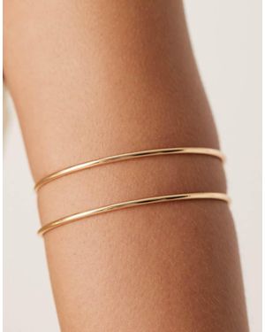 ASOS Armband Met Twee Ringen - Bruin