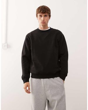 Weekday Sweatshirt Met Klassieke Pasvorm - Zwart