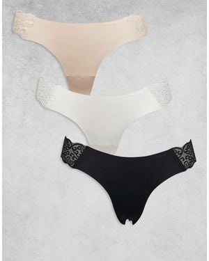 Cotton On 3 Pack Party Pants Seamless G-string Brief - Multicolour