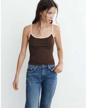 Pull&Bear Fine-strap Top - Blue
