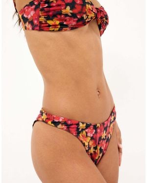 NA-KD Bikini-hose mit rot-gelbem print