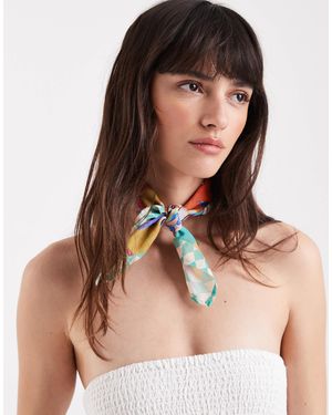 Never Fully Dressed Satin Bandana Scarf - Natural