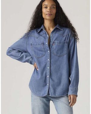 Levi's Teodora Camicia Western - Blu