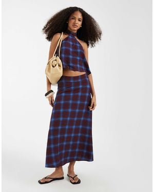 Vero Moda Maxi Skirt Co-ord - Blue