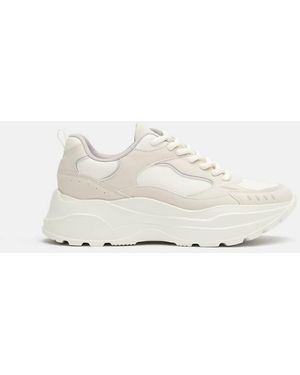 Pull&Bear Piece Trainers - White
