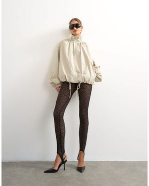 TOPSHOP Leggings mit spitze und steg - Weiß