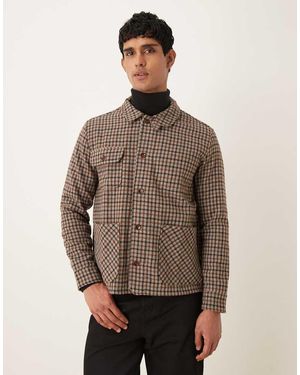 Pompeii UK Pompeii Wool Blend Shacket - Brown