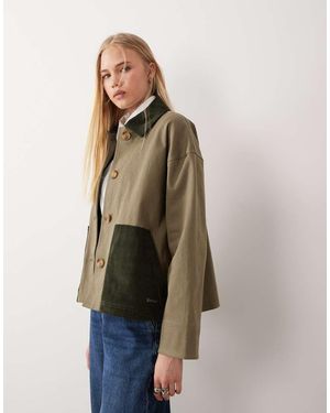 Barbour Cloverdale Contrast Pocket/collar Jacket - Green