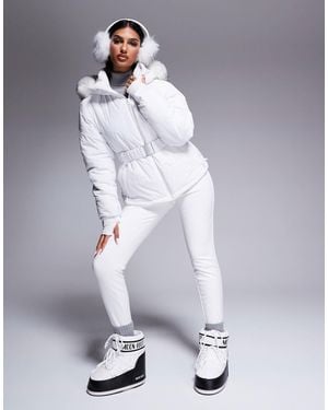 ASOS 4505 Ski & Snow 4505 Ski Soft Shell Water Repellent Skinny Ski Pants - Gray