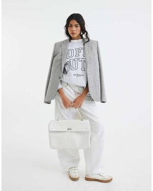 River Island Long Sleeve Off Duty Sweatshirt - White