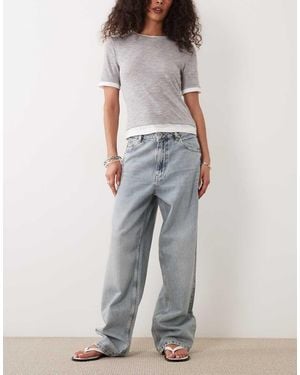 HUGO Hugo Leni Relaxed Fit Jeans - Grey