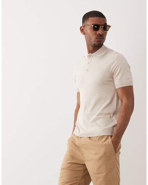Only & Sons Knitted Polo - White
