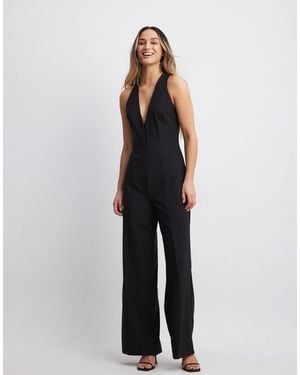 NA-KD Straight Fit Waistcoat Jumpsuit - White
