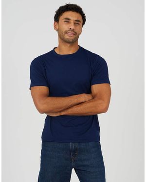 Brave Soul Classic Crew Neck T-Shirt - Blue