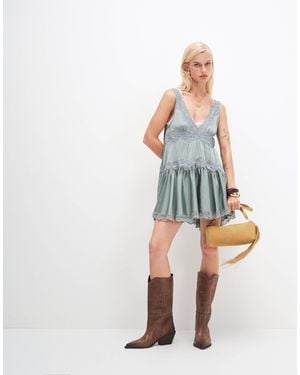 Free People Mini-slipkleid - Grau