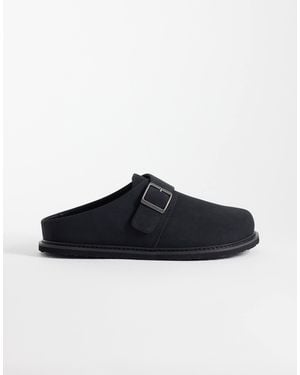 ASOS Mule Sandals With Buckle - Black