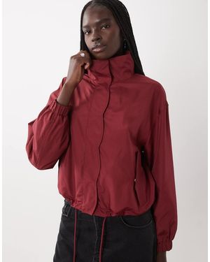 Miss Selfridge Windjack Met Geschulpt Detail - Rood